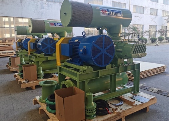 DN100 50Kpa RPM1350 drie-loben wortels blazer voor pneumatische transport