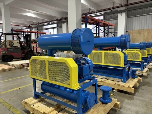 10KPA - 80KPA Drie-loppige wortelblazer, gebruikt voor waterbehandeling en pneumatisch vervoer