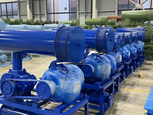 10KPA - 80KPA Drie-loppige wortelblazer, gebruikt voor waterbehandeling en pneumatisch vervoer