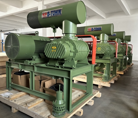 Groene axiale stroom drie-loben wortels blazer BK8024S 90KW Voor waterbehandeling