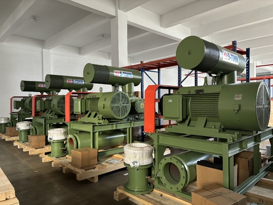 Groene axiale stroom drie-loben wortels blazer BK8024S 90KW Voor waterbehandeling