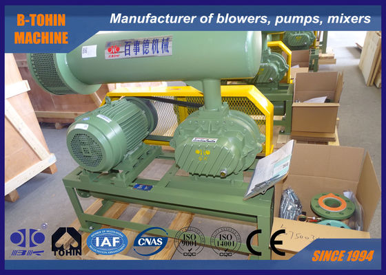 Druk 10-80KPA Zware Continuous Three Lobe Roots Blower