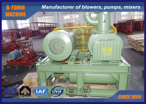 64.21 m3/min 90 kW, -55 KPA groene en gele Roots-blower vacuümpomp