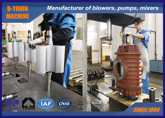 8" Onderdruk Lucht 41,09 m3/min -70KPA 75KW Roots-blowerpomp