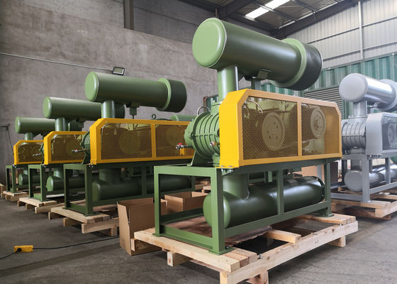 100 van Kpa 20m3/Min 6“ 55 KW het Gietijzermini roots blower three lobe