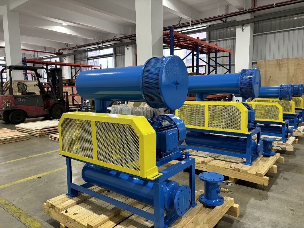 10KPA - 80KPA Drie-loppige wortelblazer, gebruikt voor waterbehandeling en pneumatisch vervoer
