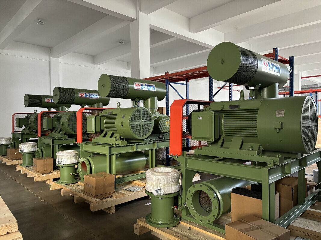 Roots Rotary Lobe Blower met 3 L/min koelwater, 60-100KPA ontladingsdruk en 1,5-5,5 KW motorvermogen