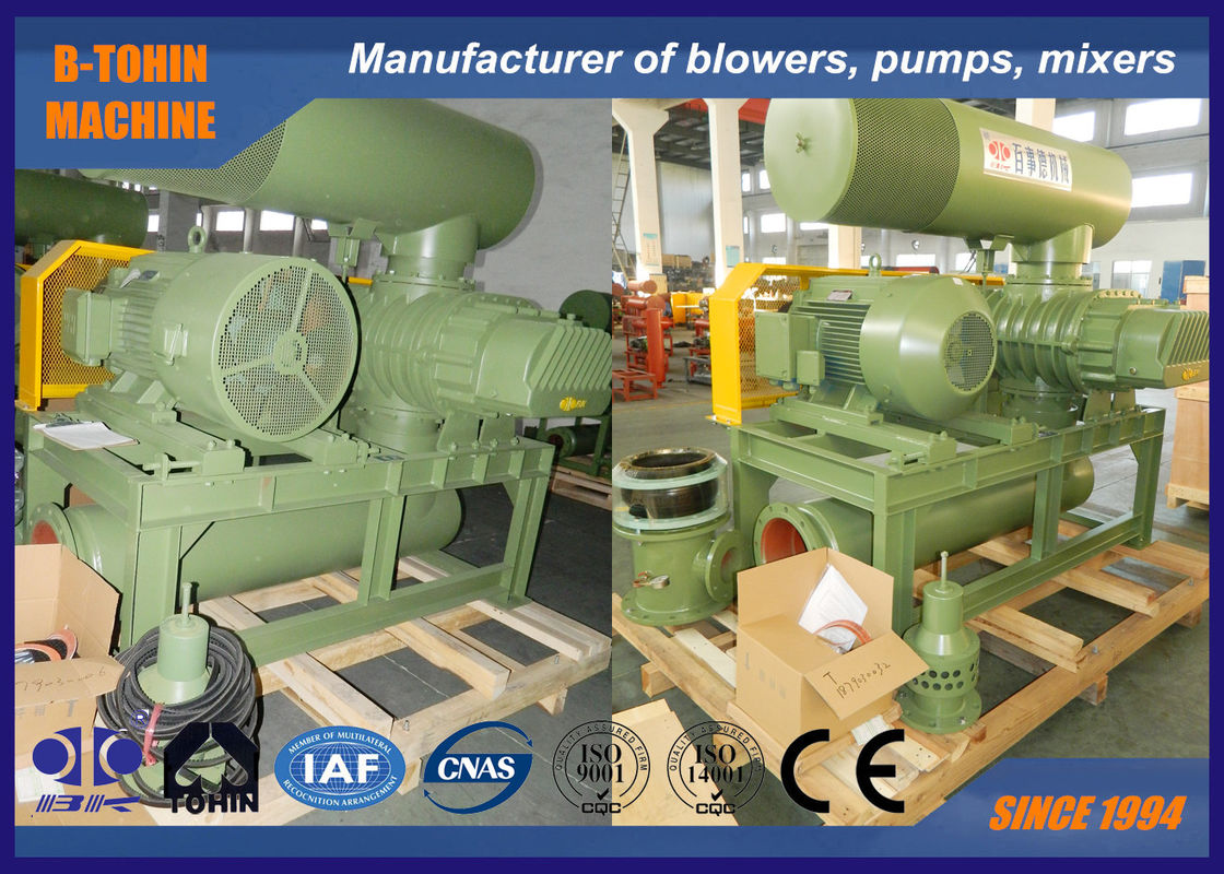 Hoogvermogen Huge Bk9030S 132kW Drie Lobe Roots Blower voor waterbehandeling, afvalwaterbehandeling